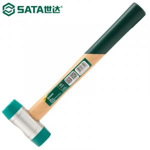 SATA 92502 молоток с деревянной ручкой, молоток с круглой головкой, железный молоток, ручной молоток, монтажный молоток 28 мм