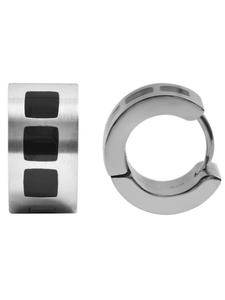 Adeliás Серьги унисекс - серьги-кольца из нержавеющей стали серебристого цвета