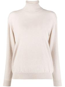Brunello Cucinelli кашемировый джемпер с высоким воротником, нейтральный цвет