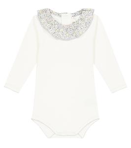 Хлопковый комбинезон Baby Baroline Bonpoint, Perle