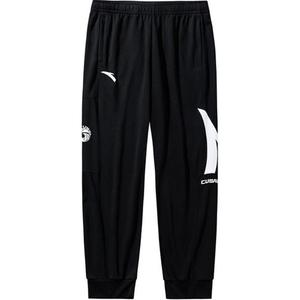 Анта баскетбольная коллекция вязаные спортивные штаны мужские базовые черные-1