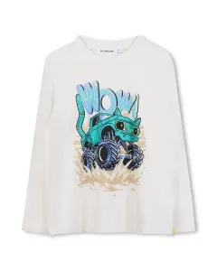 Детская футболка 100% хлопок с длинным рукавом Billieblush, цвет Crudo