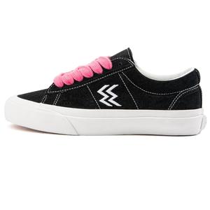 WANSWER Низкие кроссовки для скейтбординга с амортизацией, износостойкие, женские, черные, розовые, полностью кожаные