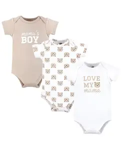 Комплект из 3 боди Hudson Cotton для мальчиков Hudson Baby, коричневый