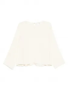 Блузка с круглым вырезом Forte Forte, нейтральный