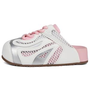 WENPU Закрытые тапочки женские розовые, цвет Pink