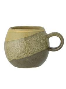 Зеленая серая кружка PAULA с ручкой Bloomingville