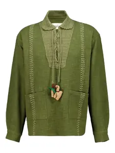 Поло Sofia на шнуровке Baziszt, зеленый