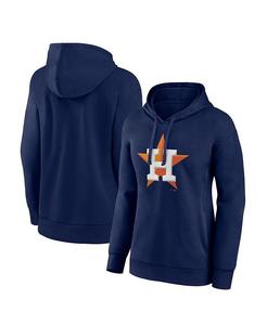 Женский темно-синий пуловер с логотипом Houston Astros с капюшоном Fanatics, синий