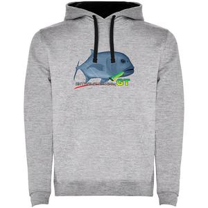 Худи Kruskis GT Extreme Fishing Two-Colour, серый