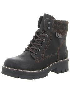 Ботинки на шнуровке черного цвета rieker