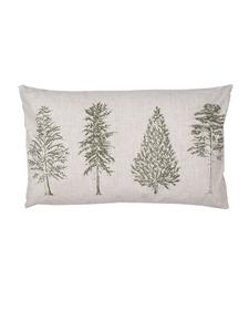 Clayre & Eef Чехол для подушки бежево-зеленого цвета - (Д)50 x (Ш)30 см