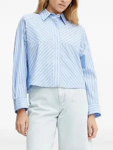 Рубашка с длинными рукавами и диагональными полосками IVY OAK, синий