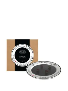 Свеча в форме сандалий с сердечным мотивом Baci Milano, черный