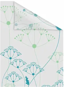 LICHTBLICK ORIGINAL оконная пленка "Луг", 1 шт., непрозрачная, структурированные клейкие точки, самоклеящаяся, защита конфиденциальности 100х100 см, зеленый