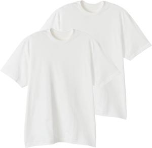 Мужская футболка Hanes HM1-Z701, комплект из 2 штук, короткий рукав, SHIRO, 100% хлопок, круглый крой, без бирки, футболка Hanes, белая, футболка с круглым вырезом, комплект из 2 штук, нижнее белье