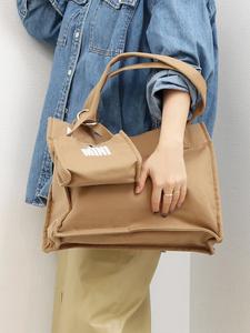 Сумка-шоппер Cachecache / из канваса с бархатным чехлом