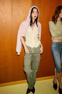 Zara Текстурированный топ с бантом