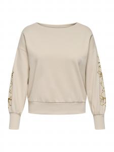 ONLY Carmakoma Свитшот 'CARDEBORAH' в бежевом цвете