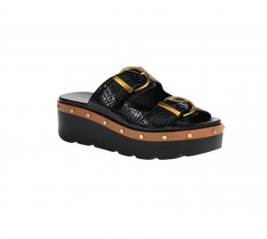 Women Surfs Up Crocodile Sandal In Black CHINESE LAUNDRY