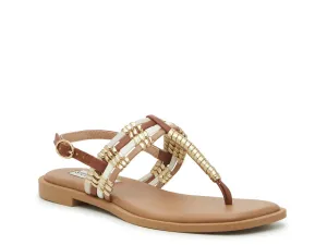 Сандалии Burrke Sandal Steve Madden, цвет cognac_ivory_gold