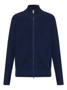 Кардиган на молнии в рубчик MARANT, синий