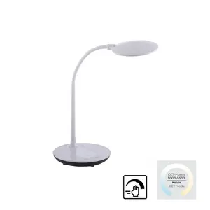 Настольная лампа LED ASTRID LED-панель 1 шт., теплый белый - холодный белый, регулируемая яркость с помощью сенсорного диммера Just Light, белый