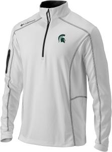 Columbia Michigan State Univ Golf мужская толстовка Shotgun 1/4 Zip, White