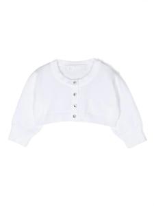 Colorichiari кардиган с кристаллами, белый
