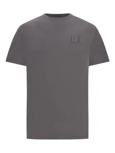 Футболка с круглым вырезом и нашивкой-логотипом Stone Island, серый