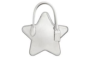 Сумка женская из кожи коровы серебристая COACH Regular