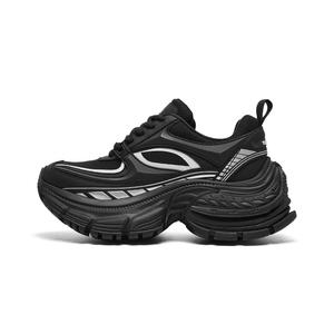 CHERYKALLY Женские противоскользящие износостойкие низкие массивные кроссовки Black, цвет Black