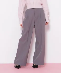 Базовые брюки из саржевой ткани с поясом и ремнем Jill By Jill Stuart, цвет Gray