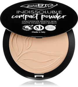 Компактная пудра с матовой отделкой puroBIO Cosmetics Indissouble, 02 9 g