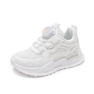 Детские кроссовки с низким верхом и противоскользящей амортизацией WARRIOR, белый/розовый