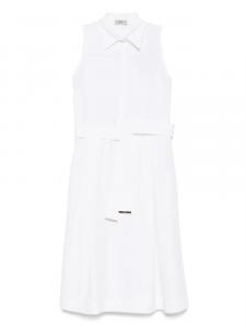 Платье миди с поясом Herno, белый