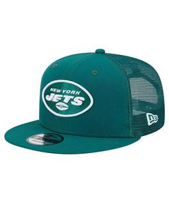 Мужская зеленая бейсболка New York Jets Main Trucker 9Fifty Snapback New Era