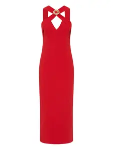 Платье миди Cameron с перекрестными бретелями Rebecca Vallance, красный