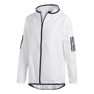 Куртка adidas Stripe Casual Sports Hooded Jacket White, белый