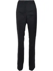 Брюки с зебровым узором Roberto Cavalli, черный