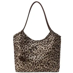 PAYOT Сумка-шоппер Canvas Hot Dark Surge, наплечная сумка Regular, женская, леопардовый принт