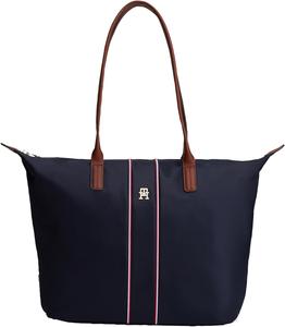 Большая сумка-тоут Tommy Hilfiger Popette на молнии, Space Blue Corp