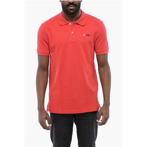 Рубашка поло Slim Fit T-SMITH-DIV с контрастным логотипом Diesel, Red