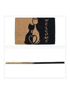 Коврик relaxdays Katzen, цвет natur/schwarz