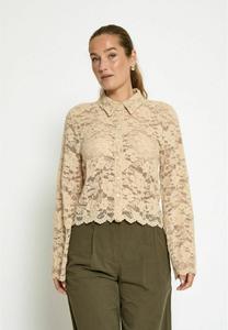 Блуза Desires Button-down blouse, Fog Sand/Light Brown