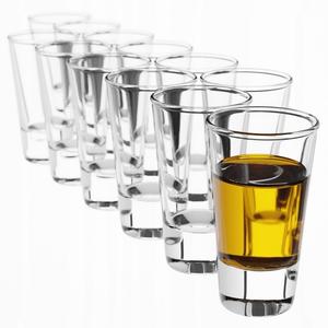 Рюмки KADAX «Cayro», классические стаканчики для рюмок из прозрачного материала, 12 шт., 28 мл