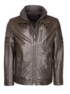 Кожаный пиджак Jcc, коричневый