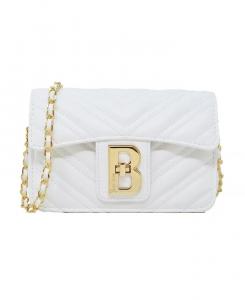 Сумка через плечо из дождевой кожи Bebe, белый