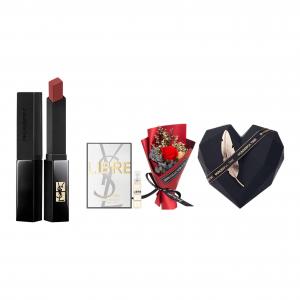 SAINT LAURENT Набор косметики Gold Bar в коробке Starry Sky Rose, легко растушевывается, матовый, стойкий