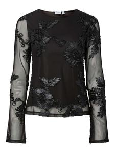 PIECES Блузка 'PCOffia' в черном цвете